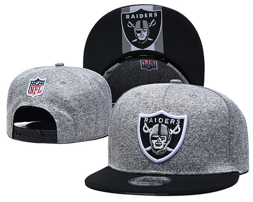 Raiders Team Logos Adjustable Gray Hat GS