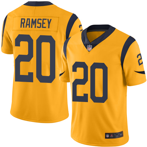 Rams #20 Jalen Ramsey Gold Youth Stitched Football Limited Rush Jersey Rams #20 Jalen Ramsey Gold Youth Stitched Football Limited Rush Jersey