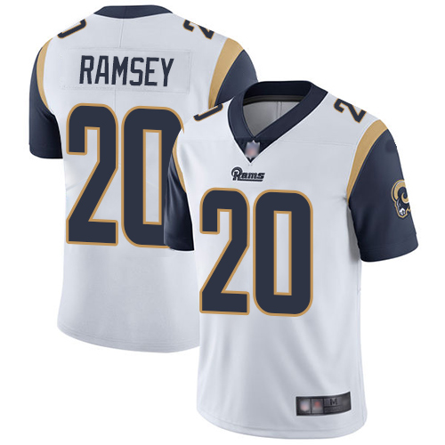 Rams #20 Jalen Ramsey White Men's Stitched Football Vapor Untouchable Limited Jersey Rams #20 Jalen Ramsey White Men's Stitched Football Vapor Untouchable Limited Jersey