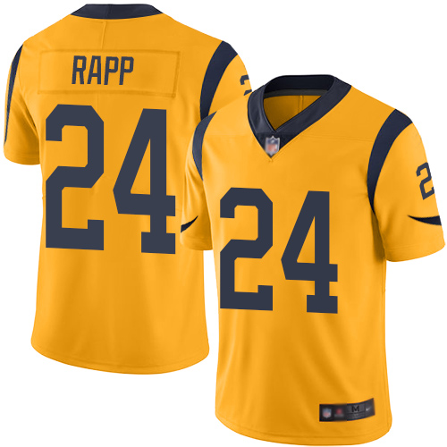 Rams #24 Taylor Rapp Gold Youth Stitched Football Limited Rush Jersey Rams #24 Taylor Rapp Gold Youth Stitched Football Limited Rush Jersey