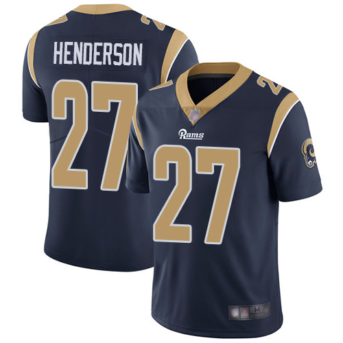 Rams #27 Darrell Henderson Navy Blue Team Color Men's Stitched Football Vapor Untouchable Limited Jersey Rams #27 Darrell Henderson Navy Blue Team Color Men's Stitched Football Vapor Untouchable Limited Jersey