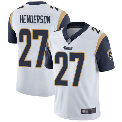 Rams #27 Darrell Henderson White Youth Stitched Football Vapor Untouchable Limited Jersey Rams #27 Darrell Henderson White Youth Stitched Football Vapor Untouchable Limited Jersey