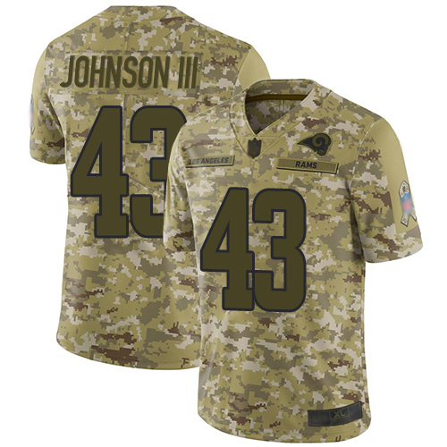 Rams #43 John Johnson III Camo Men's Stitched Football Limited 2018 Salute To Service Jersey Rams #43 John Johnson III Camo Men's Stitched Football Limited 2018 Salute To Service Jersey