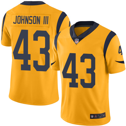 Rams #43 John Johnson III Gold Men's Stitched Football Limited Rush Jersey Rams #43 John Johnson III Gold Men's Stitched Football Limited Rush Jersey