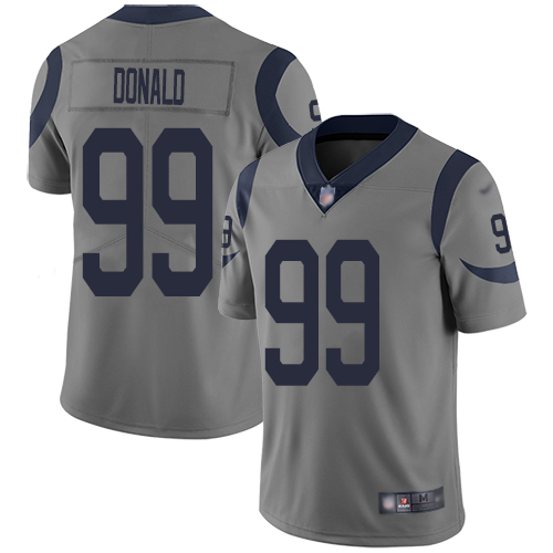 Rams #99 Aaron Donald Gray Men's Stitched Football Limited Inverted Legend Jersey Rams #99 Aaron Donald Gray Men's Stitched Football Limited Inverted Legend Jersey
