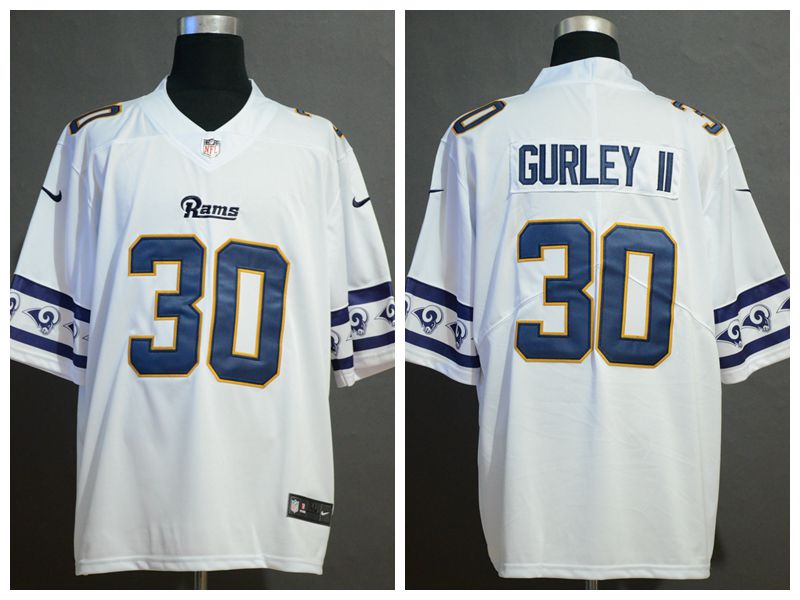 Rams 30 Todd Gurley II White Team Logos Fashion Vapor Limited Jersey Rams 30 Todd Gurley II White Team Logos Fashion Vapor Limited Jersey