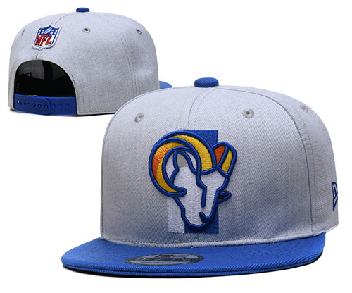 Rams Gray Snapback Hat --YD