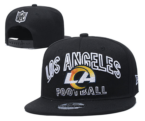 Rams Team Logo Black Adjustable Hat YD