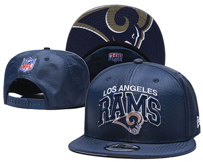 Rams Team Logo Navy Adjustable Hat TX