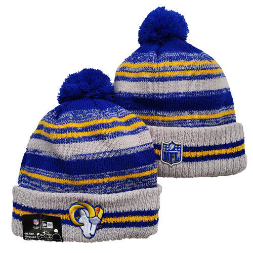 Rams Team Logo Pom Knit Hat 1 YD