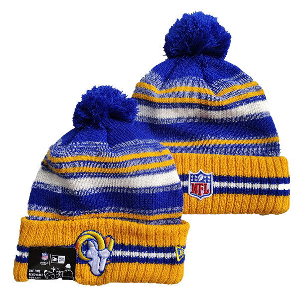 Rams Team Logo Pom Knit Hat YD