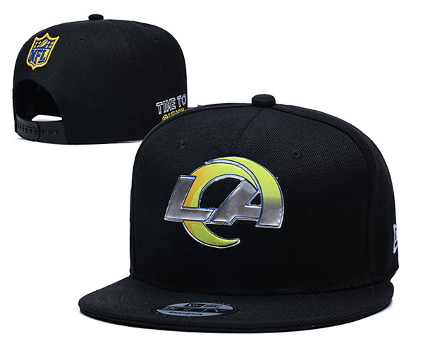 Rams Team Logos Adjustable Hat Black  YD