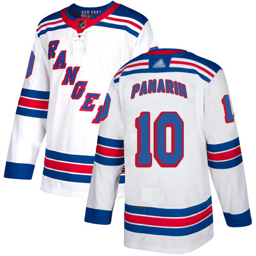 Rangers #10 Artemi Panarin White Road Authentic Stitched Hockey Jersey Rangers #10 Artemi Panarin White Road Authentic Stitched Hockey Jersey