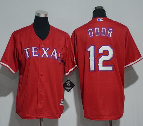 Rangers #12 Rougned Odor Red Cool Base Stitched Youth MLB Jersey Rangers #12 Rougned Odor Red Cool Base Stitched Youth MLB Jersey