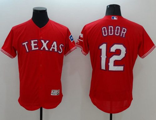 Rangers #12 Rougned Odor Red Flexbase Authentic Collection Stitched MLB Jersey