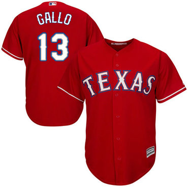 Rangers #13 Joey Gallo Red Cool Base Stitched Youth MLB Jersey Rangers #13 Joey Gallo Red Cool Base Stitched Youth MLB Jersey