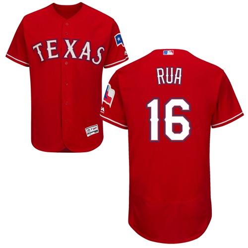 Rangers #16 Ryan Rua Red Flexbase Authentic Collection Stitched Baseball Jersey