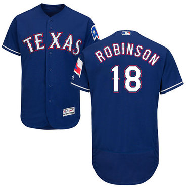 Rangers #18 Drew Robinson Blue Flexbase Authentic Collection Stitched Baseball Jersey
