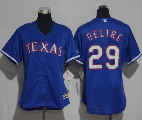 Rangers #29 Adrian Beltre Blue Alternate Women's Stitched MLB Jersey Rangers #29 Adrian Beltre Blue Alternate Women's Stitched MLB Jersey