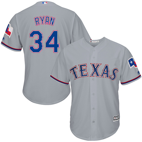 Rangers #34 Nolan Ryan Grey Cool Base Stitched Youth MLB Jersey Rangers #34 Nolan Ryan Grey Cool Base Stitched Youth MLB Jersey