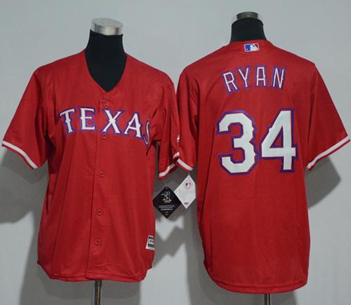 Rangers #34 Nolan Ryan Red Cool Base Stitched Youth MLB Jersey Rangers #34 Nolan Ryan Red Cool Base Stitched Youth MLB Jersey