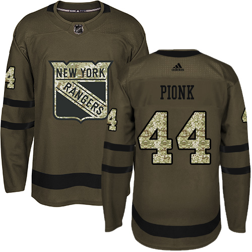 Rangers #44 Neal Pionk Green Salute to Service Stitched Hockey Jersey