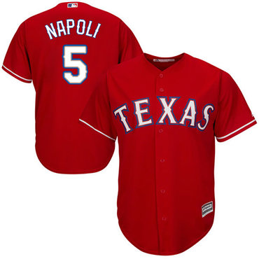 Rangers #5 Mike Napoli Red Cool Base Stitched Youth MLB Jersey Rangers #5 Mike Napoli Red Cool Base Stitched Youth MLB Jersey