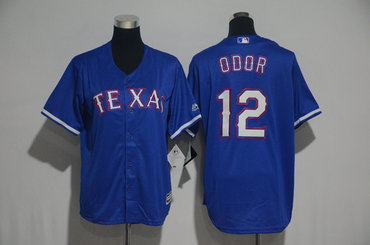 Rangers 12 Rougned Odor Blue Cool Base Jersey