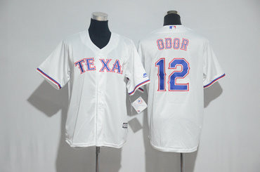 Rangers 12 Rougned Odor White Cool Base Jersey