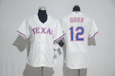 Rangers 12 Rougned Odor White Women Cool Base Jersey Rangers 12 Rougned Odor White Women Cool Base Jersey