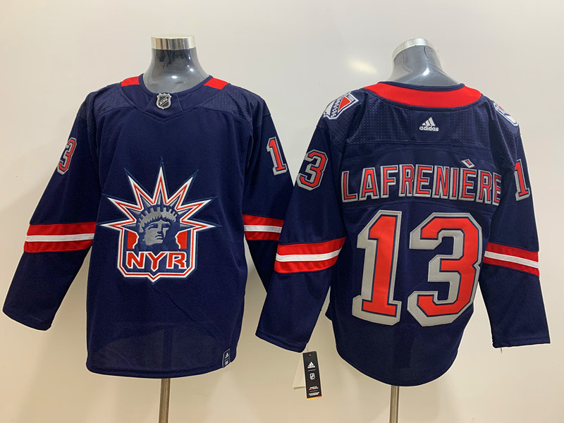 Rangers 13 Alexis Lafreniere Navy 2020-21 Reverse Retro Adidas Jersey Rangers 13 Alexis Lafreniere Navy 2020-21 Reverse Retro Adidas Jersey