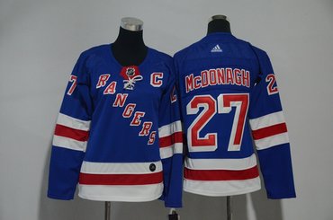 Rangers 27 Ryan McDonagh Blue Women Adidas Jersey