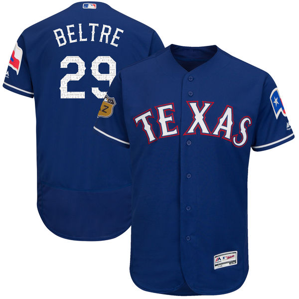 Rangers 29 Adrian Beltre Blue 2017 Spring Training Flexbase Jersey