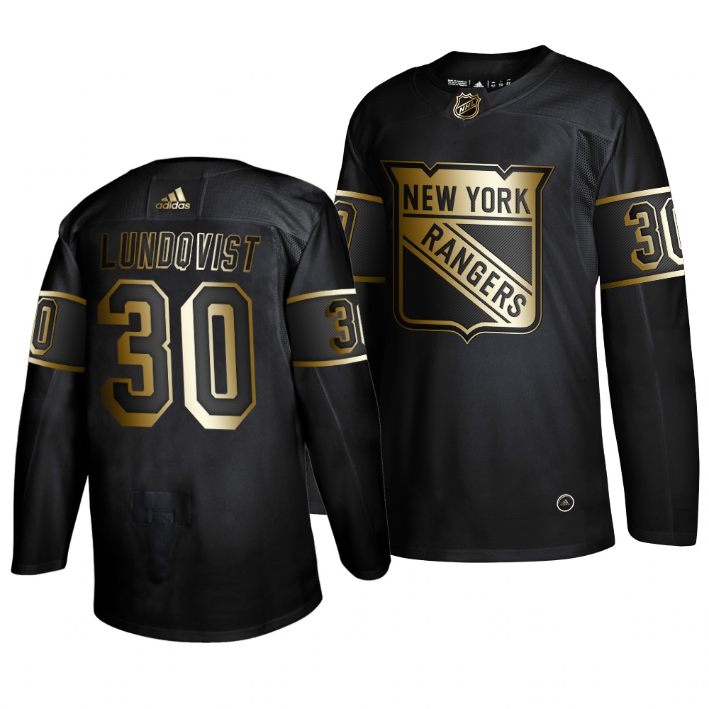 Rangers 30 Henrik Lundqvist Black Gold Adidas Jersey Rangers 30 Henrik Lundqvist Black Gold Adidas Jersey