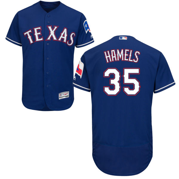 Rangers 35 Cole Hamels Blue Flexbase Jersey