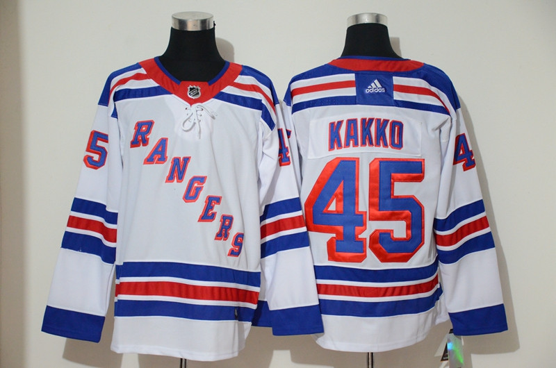 Rangers 45 Kaapo Kakko White Adidas Jersey Rangers 45 Kaapo Kakko White Adidas Jersey