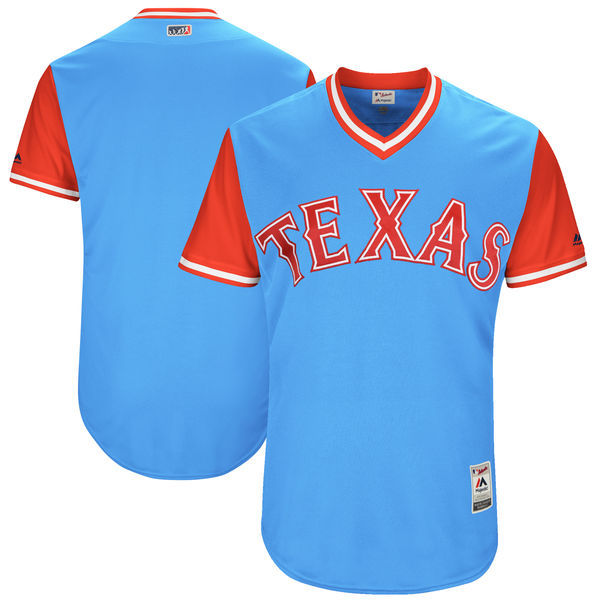 Rangers Majestic Light Blue 2017 Players Weekend Team Jersey
