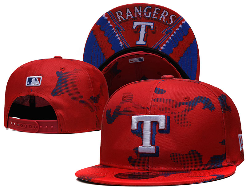 Rangers Snapback Red Hat --YD