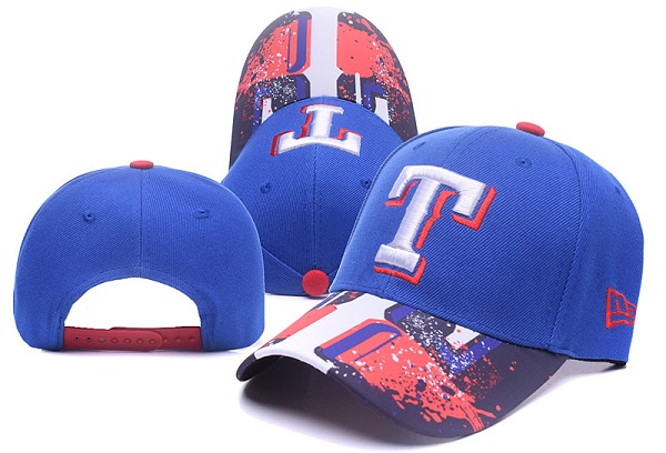 Rangers Team Logo Blue Snapback Adjustable Hat