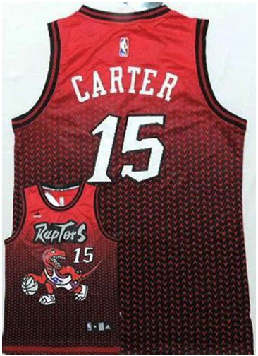 Raptors #15 Vince Carter Red Resonate Fashion Stitched NBA Jersey
