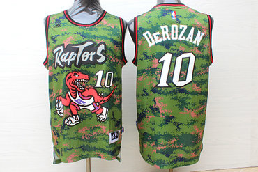 Raptors 10 DeMar DeRozan Camo Swingman Jersey