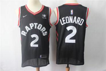 Raptors 2 Kawhi Leonard Black Nike Swingman Jersey
