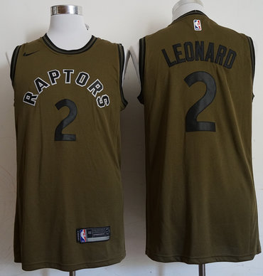 Raptors 2 Kawhi Leonard Olive Nike Swingman Jersey