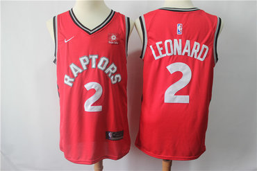 Raptors 2 Kawhi Leonard Red Nike Swingman Jersey