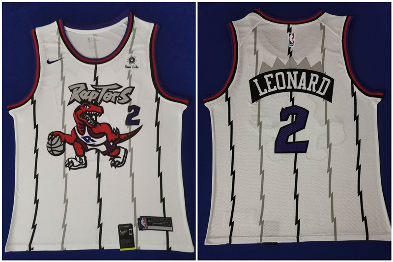 Raptors 2 Kawhi Leonard White Nike Swingman Jersey