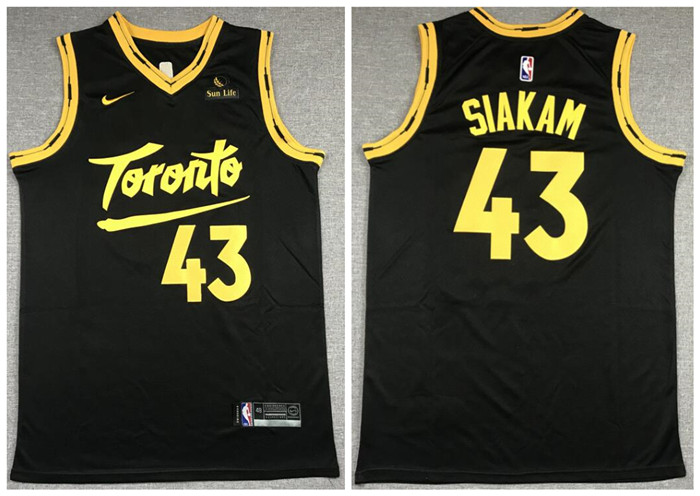 Raptors 43 Pascal Siakam Black 2021 City Edition Nike Swingman Jersey Raptors 43 Pascal Siakam Black 2021 City Edition Nike Swingman Jersey