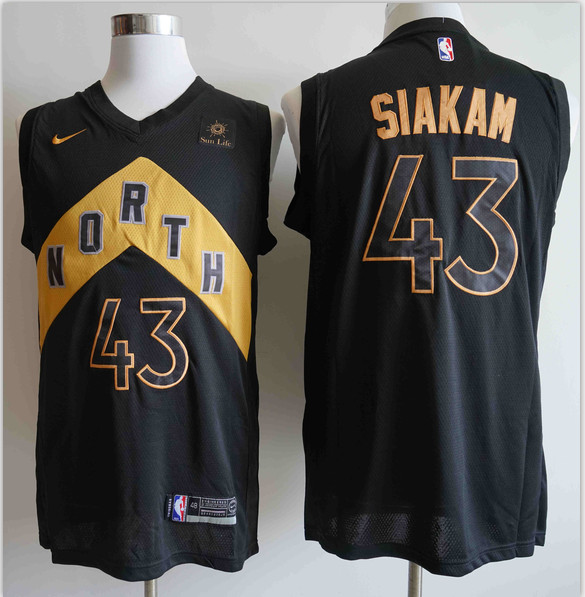 Raptors 43 Pascal Siakam Black City Edition Nike Swingman Jersey Raptors 43 Pascal Siakam Black City Edition Nike Swingman Jersey