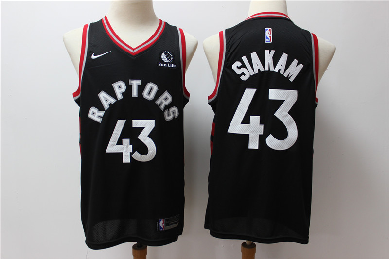 Raptors 43 Pascal Siakam Black Nike Swingman Jersey