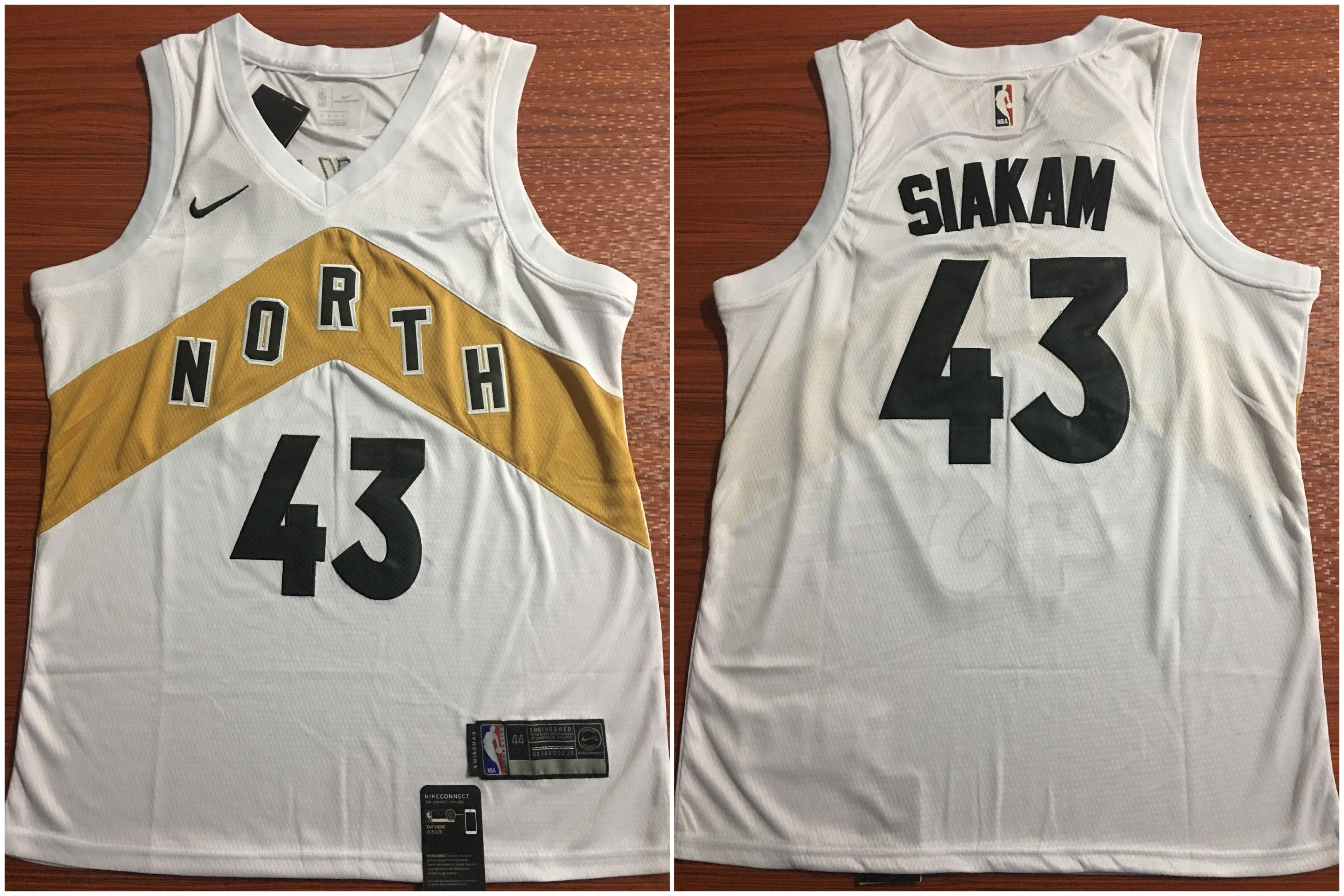 Raptors 43 Pascal Siakam white Nike Swingman Jersey