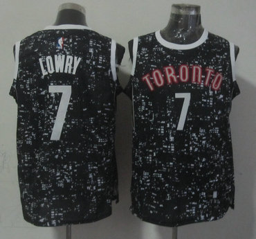 Raptors 7 Kyle Lowry Black City Luminous Jersey